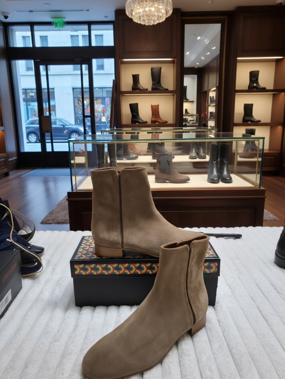 AQUATALIA ULYSSA LEATHER WATERPROOF WOMEN'S SZ 8 M ANKLE BOOTS $495